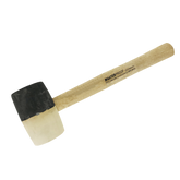 Gummihammer Holzgriff 340g