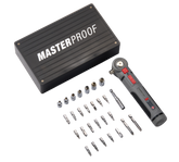 Akkuschrauber-Set mit Winkelkopf, 3,7 V, mit Bits und Koffer